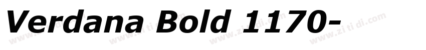 Verdana Bold 1170字体转换